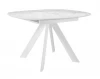 00-00072820 Стол DikLine BK100 Керамика Белый мрамор/подстолье белое/опоры белые 00-00072820