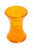 FR 0056 Стул-пуф Stone прозрачный оранжевый