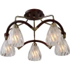 407-05-53ABW antique brass + walnut Потолочная люстра N-Light 407 407-05-53ABW antique brass + walnut