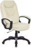 CH-868N/WHITE Кресло руководителя Бюрократ CH-868N слоновая кость OR-10 эко.кожа крестовина пластик