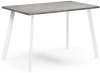 489659 Стол Notta Тринити Лофт 140 25 мм бетон / белый матовый 489659