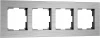 W0043506 Рамка на 4 поста (алюминий) Werkel W0043506 (a066328)
