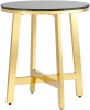 УТ000004642 Журнальный стол Stool Group 50*50 АЛЬБА золото стекло черное УТ000004642