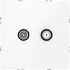 VLS060402 Розетка телевизионнная оконечная TV+SAT (белый матовый) Voltum S70 VLS060402