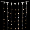 PCL602BLW-10-2WW Гирлянда Занавес 2 x 3 м Тепло-Белый с Мерцанием Белого Диода 220В, 600 LED, Провод Прозрачный ПВХ, IP54