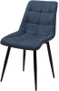 628M03713 Стул CHIC 1983-86 темно-синий меланж/ RU-03 синяя сталь/ черный каркас M-City 628M03713