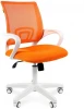 CHAIRMAN 696 white Компьютерное кресло CHAIRMAN 696 white (Пластик,Ткань,Сетка/Оранжевый)