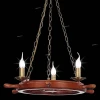10439/3C Люстра подвесная Natali Kovaltseva, 3 лампы, бронза с коричневым