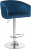 5025-LM DARCY,  цвет сиденья синий (1922-20), цвет основания хром Стул барный DARCY (синий велюр (1922-20))