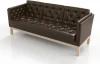 20738 Диван Arsko Айверс Б сосна темно-коричневый кожзам