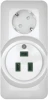 RA32-211R-B Розетка накладная комбинированная для электроплиты 32А и силовая с заземлением и шторками 16А (белый) Systeme Electric Прима RA32-211R-B