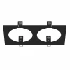217827 Рамка для двух встраиваемых светильников Lightstar Intero, прямоугольник, черный