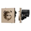 054089 Механизм розетки с USB зарядкой SCT-TENDO-MUAC-PL-GD (230V, 16A) (Arlight, Песочный) 054089