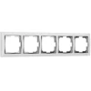 W0051901 Рамка на 5 постов Snabb (белый/хром) Werkel W0051901 (a051665)
