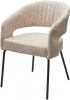 629M05559 Стул M-City SNUG 3018-10 бежевый, шенилл / черный каркас