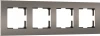 W0042963 Рамка на 4 поста (бронза софт) Werkel W0042963 (a062816)