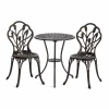 11378 Комплект Secret de Maison Waltz of Flowers/Вальс Цветов (стол+2 стула) алюминиевый сплав, D60/H67, 47х41х86см, бронзовый Tetchair 11378