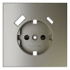 VLS001004 Накладка для розетки с заземлением и защитными шторками, с USB A+C Voltum S70 VLS001004 (шелк)