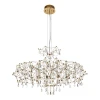 ML.7815.1050P GD Подвесная люстра светодиодная хрустальная с пультом с регулировкой цветовой температуры Modelux MODELUX ML.7815.1050P GD
