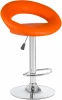 5001-LM MIRA,  цвет сиденья оранжевый, цвет основания хром Стул барный MIRA (оранжевый)