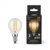 105801105 Лампочка светодиодная E14 5 Вт 420 lm 2700K теплое желтое свечение Gauss Filament 105801105