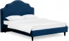 652890 Кровать Queen II Victoria L 1600 ОГОГО (арт.652890), (Ткань/Синий)