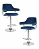 LM-5019-N_CH-M_V-MJ9-117 Набор 2 шт стул барный DOBRIN CHARLY (синий велюр (MJ9-117))