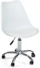 13195 Офисное кресло TULIP (mod.106) белый/хром (металл/пластик/PU)