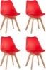 УТ000036616 Стул FRANKFURT красный 4 шт. Stool Group арт.УТ000036616