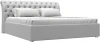 120873 Кровать интерьерная Сицилия 180 (Белый/Экокожа) Лига Диванов арт.120873