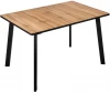 RF 0482 Стол Bradex Home Dublin раскладной 120-160х80х75 Дуб Вотан с черными ножками (RF 0482)
