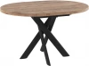 101951 Стол МАМАДОМА Рональдо D100, Дуб Веллингтон/черный