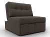 134891 Кресло-кровать Лига-107 (80) (ЛДСП,Брус,Фанера,Рогожка/Коричневый) Лига Диванов 134891