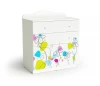 102052 Комод "Цветы", Белый шёлк МАМА Цветы 102052