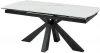 DECDF188THGSTATBLCK Обеденный стол M-City ROVIGO 170 HIGH GLOSS STATUARIO Белый мрамор глянцевый, керамика/ черный каркас