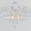 04055-0.3-06 WH+GOLD PN Потолочная люстра хрустальная на штанге Reluce 04055-0.3-06 WH+GOLD PN (220V)