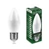 55032 Лампочка светодиодная шар белая колба E27 7 Вт 2700K теплое белое свечение Feron 55032