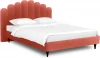 577177 Кровать Queen II Sharlotta L 1600 ОГОГО (арт.577177), (Ткань/Оранжевый)