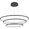 S111024/3R 144W Black In Люстра подвесная светодиодная Donolux, 3 плафона, 144W, черный с белым