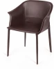 2001000001705 Стул с подлокотниками Top Concept GIO, кожа коричневый