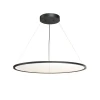 DK6621-BK Подвесной светильник горизонтальный 80 Вт, LED 2700-6000K, IP20, пульт Д/У черный, алюминий, акрил Denkirs Veil DK6621-BK