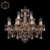 11.21.8+4.200.Gd.Sp.M721 Подвесная люстра с хрустальными подвесками Art Classic 11.21 11.21.8+4.200.Gd.Sp.M721 (220V, на цепи, подсвечник, свеча)