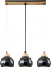 10178/3S Black Подвесной светильник Escada Solo 10178/3S Black 3х40Вт Е27, металл/дерево/пластик, черный/дерево (220V, на проводе, шарики)