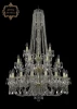 11.21.16+8+4.300.3d.h-128.Gd.Sp Подвесная большая люстра Art Classic 11.21 11.21.16+8+4.300.3d.h-128.Gd.Sp (220V, хрусталь, на цепи, подсвечник, свеча)