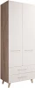402334 Шкафы Woodville Мариус М-01 дуб баррик / белый матовый