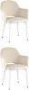УТ000038664 Стул Stool Group Венера велюр кремовый ножки белые 2 шт