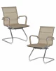 LMR-102N-N_CH-M_MSH-beige Набор 2 шт офисное кресло для посетителей DOBRIN CODY MESH (бежевый (22039))