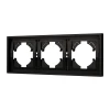 053844 Рамка пластиковая FRM-TENDO-PL-3-BK (Arlight, Черный) 053844