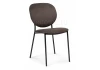 494361 Стул Woodville на металлокаркасе Саранда кофе / черный глянец 494361