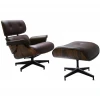 FR 0016-17 Кресло EAMES LOUNGE CHAIR и оттоманка EAMES LOUNGE CHAIR чёрные